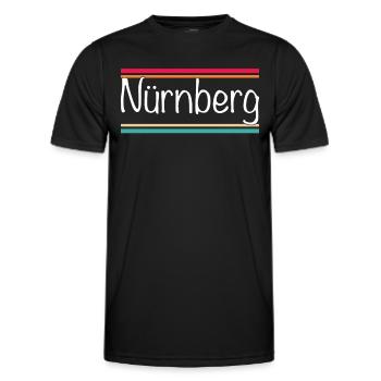 Nuremberg - T-shirt sport Homme - noir - Devant - AI Model Male 178 dark (178cm)