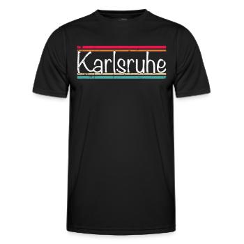 Karlsruhe - T-shirt sport Homme - noir - Devant - AI Model Male 178 dark (178cm)