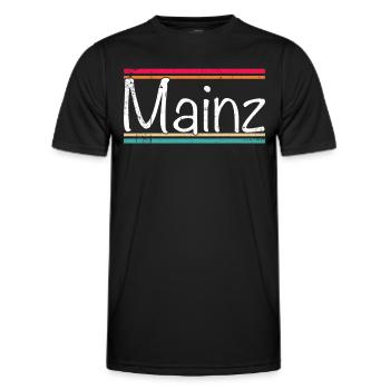 Mainz - Men's Functional T-Shirt - black - Front - AI Model Male 178 dark (178cm)