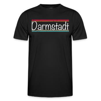 Darmstadt - Men's Functional T-Shirt - black - Front - AI Model Male 178 dark (178cm)