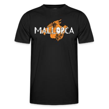 Majorca - Men's Functional T-Shirt - black - Front - AI Model Male 178 dark (178cm)