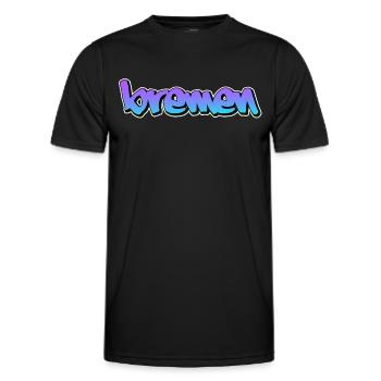Bremen - Men's Functional T-Shirt - black - Front - AI Model Male 178 dark (178cm)