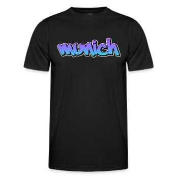 Munich - T-shirt sport Homme - noir - Devant - AI Model Male 178 dark (178cm)