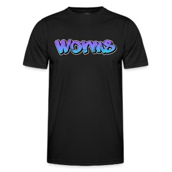Worms - Men's Functional T-Shirt - black - Front - AI Model Male 178 dark (178cm)