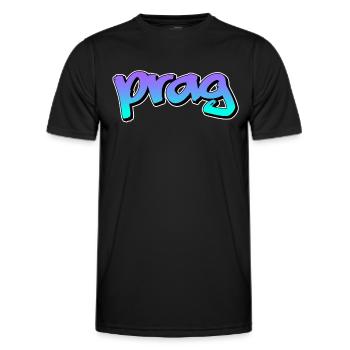 Prague - T-shirt sport Homme - noir - Devant - AI Model Male 178 dark (178cm)