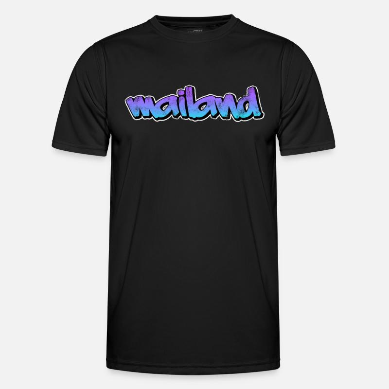 Mailand - Männer Funktions-T-Shirt - Schwarz