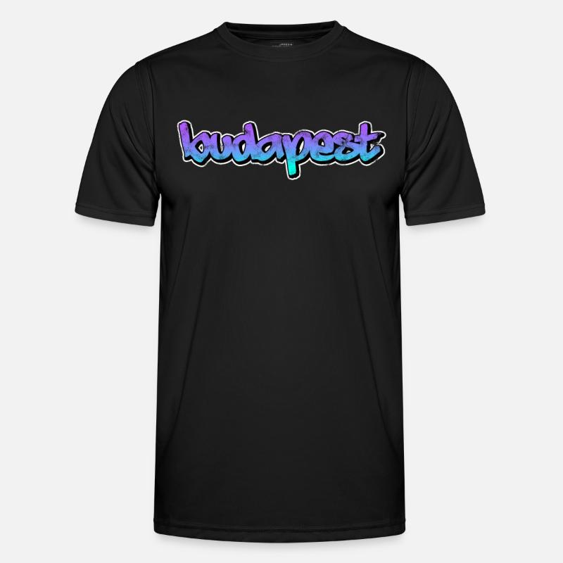 Budapest - Männer Funktions-T-Shirt - Schwarz