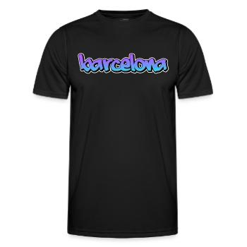 Barcelone - T-shirt sport Homme - noir - Devant - AI Model Male 178 dark (178cm)