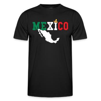 Mexiko - Männer Funktions-T-Shirt - Schwarz - Vorne - AI Model Male 178 dark (178cm)