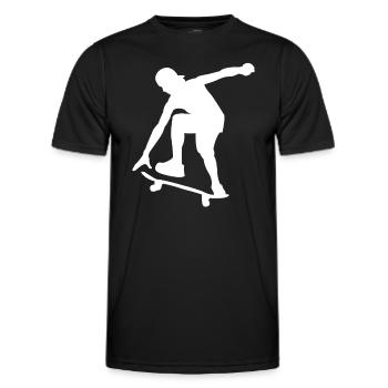 Skater - Men's Functional T-Shirt - black - Front - AI Model Male 178 dark (178cm)