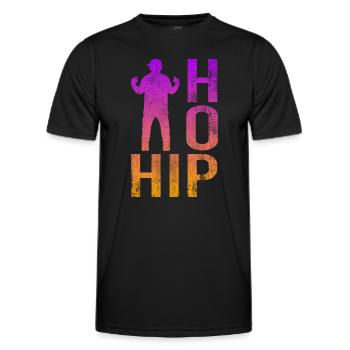 Hip Hop - Männer Funktions-T-Shirt - Schwarz - Vorne - AI Model Male 178 dark (178cm)
