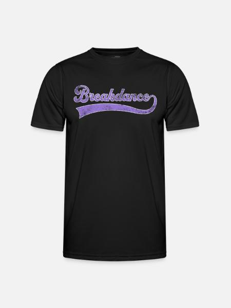 Breakdance lettering - Men's Functional T-Shirt - black