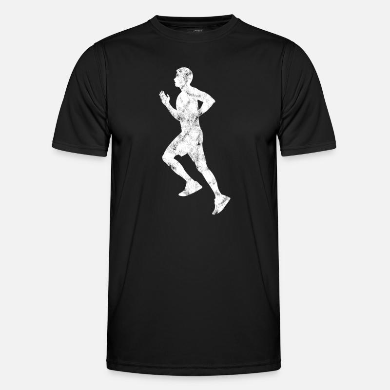 Jogging Silhouette - Men's Functional T-Shirt - black