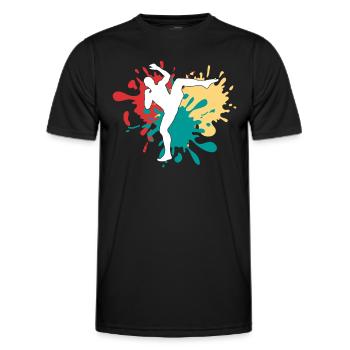 MMA Arts Martiaux Silhouette - T-shirt sport Homme - noir - Devant - AI Model Male 178 dark (178cm)