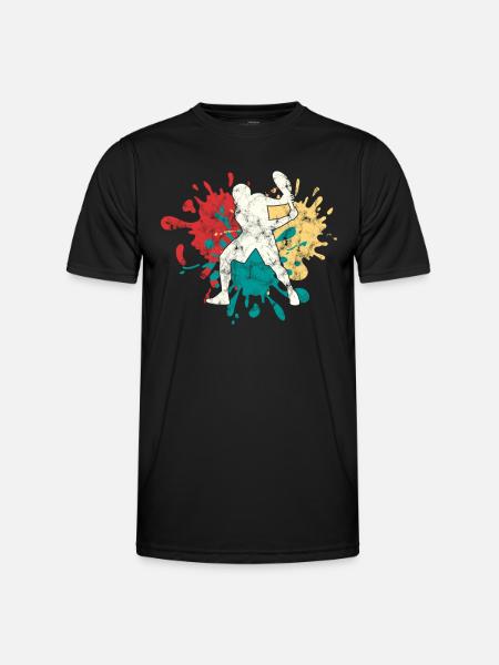 Tennis Silhouette - Men's Functional T-Shirt - black