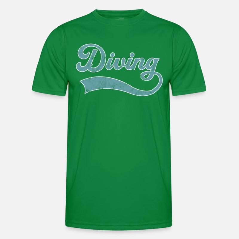 Lettrage de plongée T-shirt sport Homme