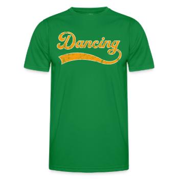 lettrage dansant - T-shirt sport Homme - vert - Devant - AI Model Male 178 dark (178cm)