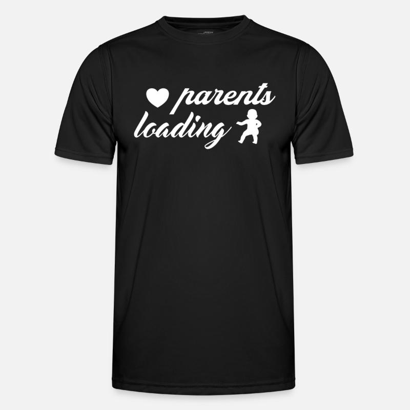 Werdende Eltern, parents loading - Männer Funktions-T-Shirt - Schwarz