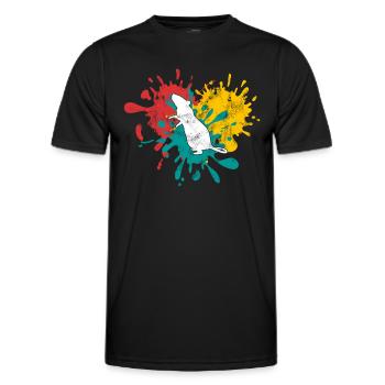 Maus - Männer Funktions-T-Shirt - Schwarz - Vorne - AI Model Male 178 dark (178cm)