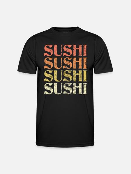 Sushi Retro - Men's Functional T-Shirt - black