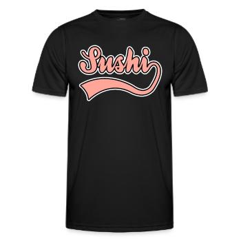 Sushi Liebhaber - Männer Funktions-T-Shirt - Schwarz - Vorne - AI Model Male 178 dark (178cm)