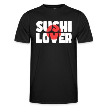 Sushi Liebhaber - Männer Funktions-T-Shirt - Schwarz - Vorne - AI Model Male 178 dark (178cm)