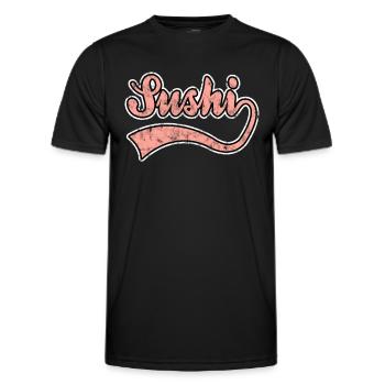 Sushi Liebhaber - Männer Funktions-T-Shirt - Schwarz - Vorne - AI Model Male 178 dark (178cm)