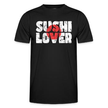 Sushi Liebhaber - Männer Funktions-T-Shirt - Schwarz - Vorne - AI Model Male 178 dark (178cm)