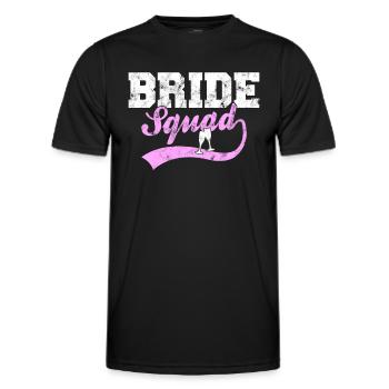 Bride Squad - Männer Funktions-T-Shirt - Schwarz - Vorne - AI Model Male 178 dark (178cm)