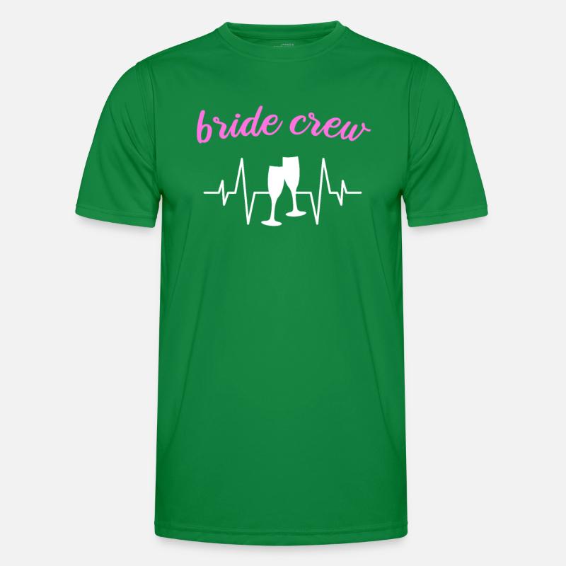 Team Braut bride crew Männer Funktions-T-Shirt
