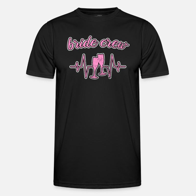 Team bride bride crew - Men's Functional T-Shirt - black