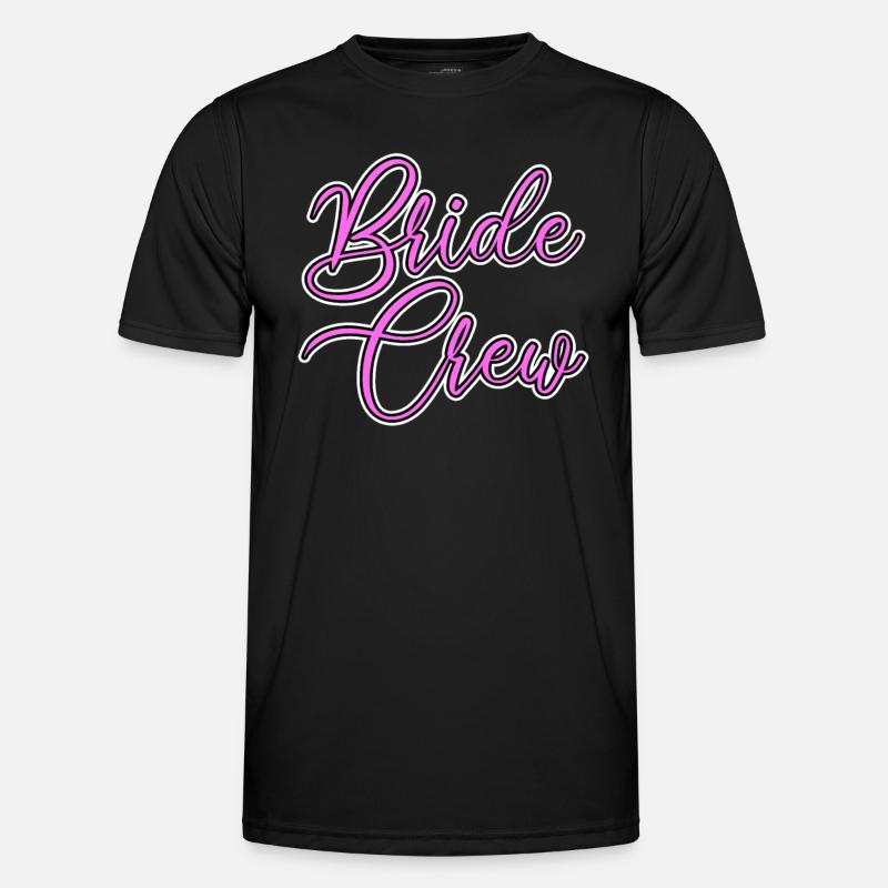 Team bride bride crew - Men's Functional T-Shirt - black
