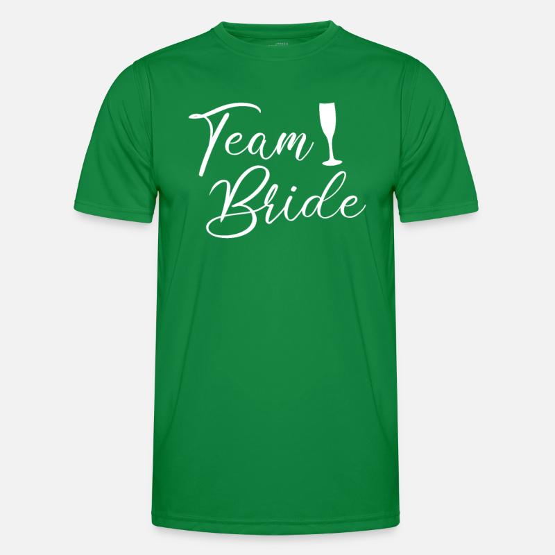 team bride Team Braut Männer Funktions-T-Shirt