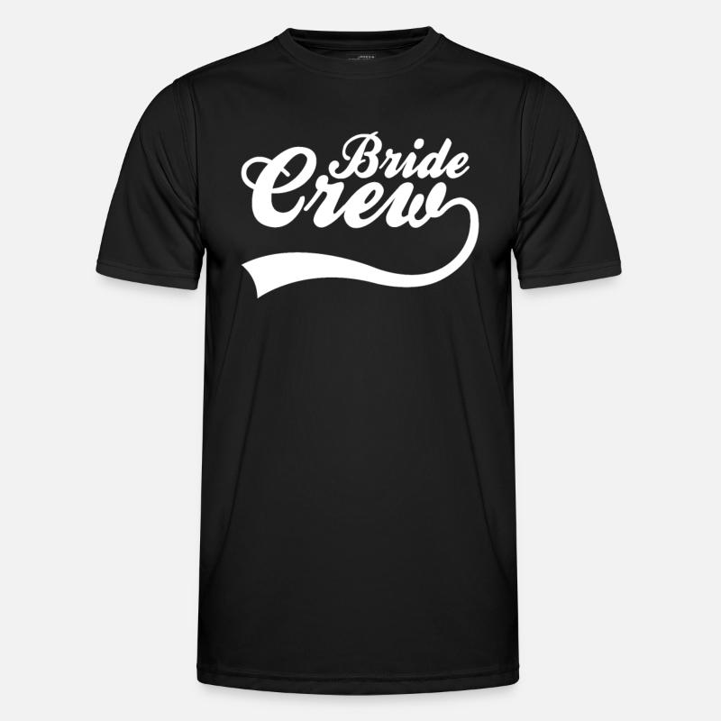 Team bride bride crew - Men's Functional T-Shirt - black