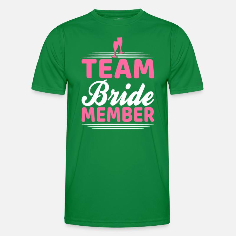 team bride Team Braut Männer Funktions-T-Shirt