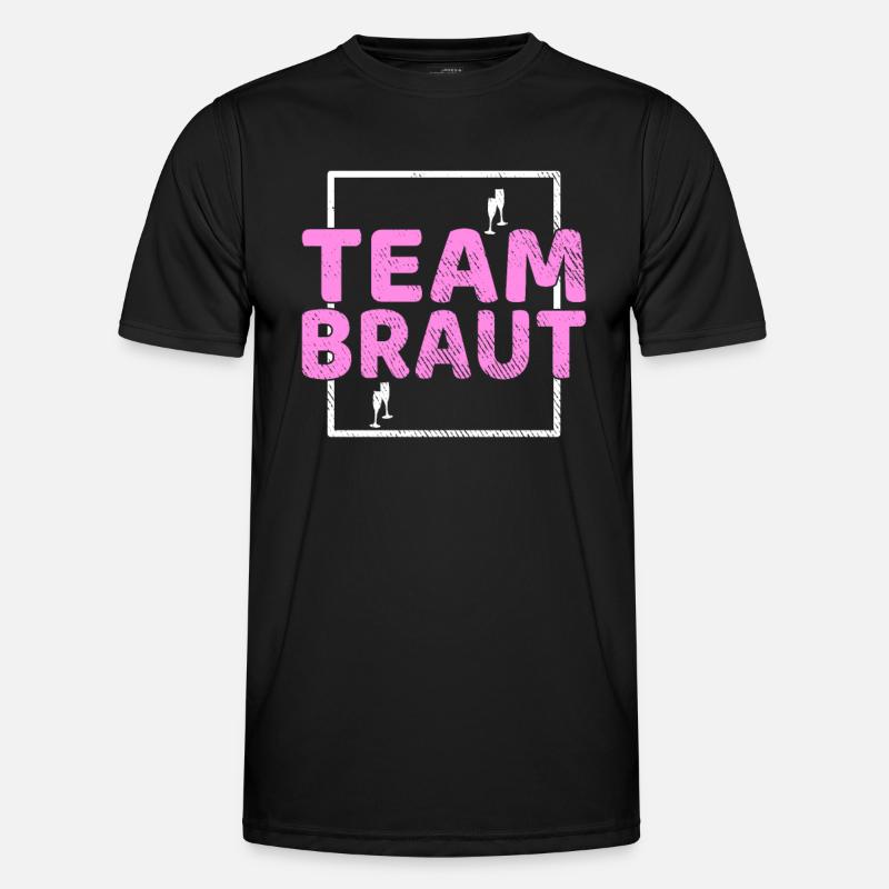 Team Bride - Men's Functional T-Shirt - black