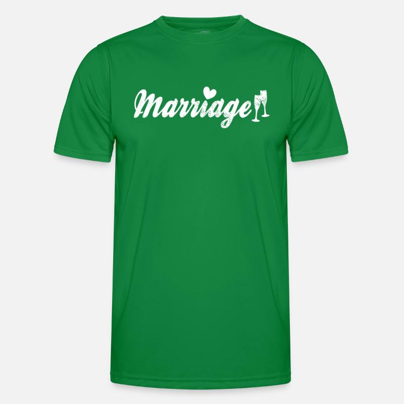 Lettrage de mariage T-shirt sport Homme