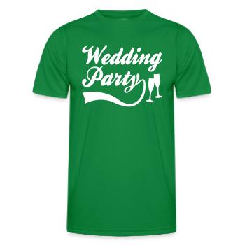 Fête de mariage - T-shirt sport Homme - vert - Devant - AI Model Male 178 dark (178cm)
