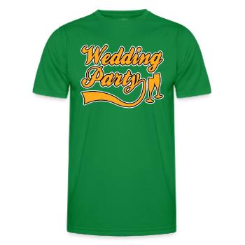 Fête de mariage - T-shirt sport Homme - vert - Devant - AI Model Male 178 dark (178cm)