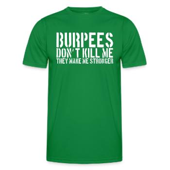 Burpee dicton - T-shirt sport Homme - vert - Devant - AI Model Male 178 dark (178cm)