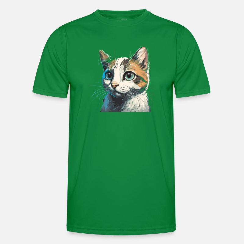 Dessin de chat mignon T-shirt sport Homme