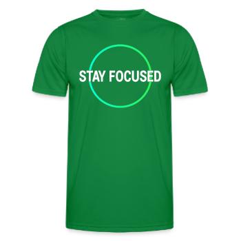 Fokus Lernen Shirt - Männer Funktions-T-Shirt - Kelly Green - Vorne - AI Model Male 178 dark (178cm)