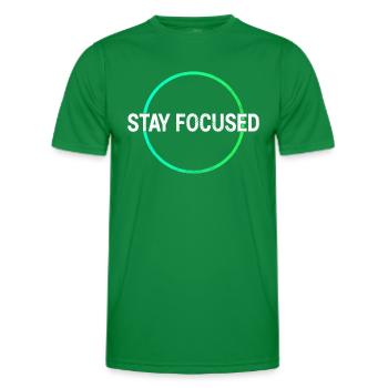 Fokus Lernen Shirt - Männer Funktions-T-Shirt - Kelly Green - Vorne - AI Model Male 178 dark (178cm)