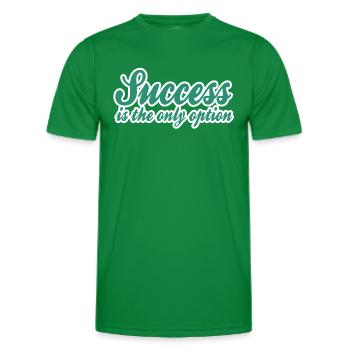 Dicton de succès - T-shirt sport Homme - vert - Devant - AI Model Male 178 dark (178cm)