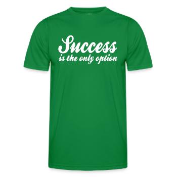 Dicton de succès - T-shirt sport Homme - vert - Devant - AI Model Male 178 dark (178cm)