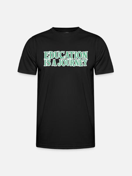 Training Learning Travel Saying - Men's Functional T-Shirt - black