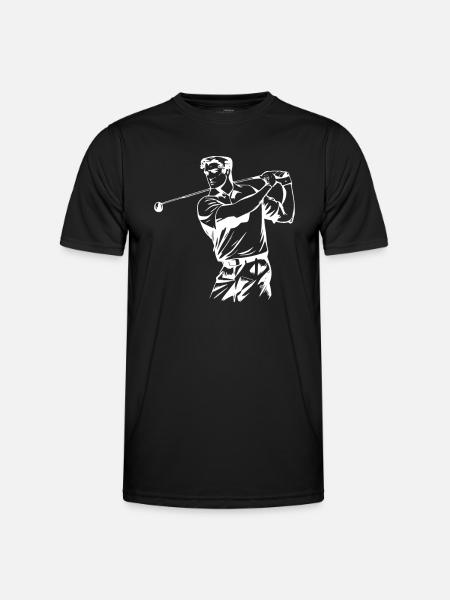 Golfeurs de golf - T-shirt sport Homme - noir