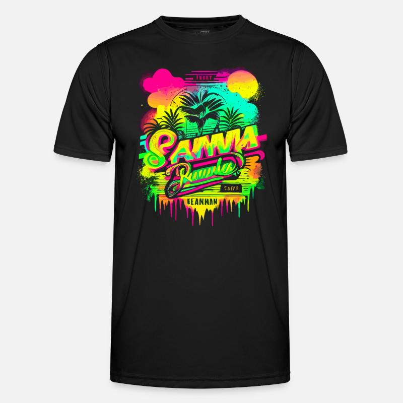Retro Sommer Männer Funktions-T-Shirt