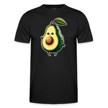 Avocado - Männer Funktions-T-Shirt - Schwarz - Vorne - AI Model Male 178 dark (178cm)