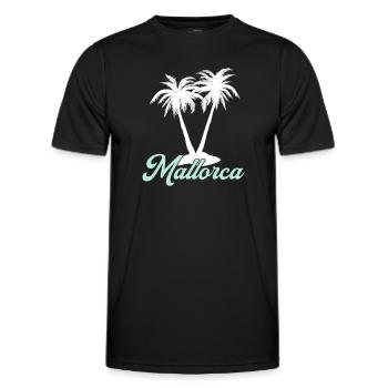 Mallorca - Männer Funktions-T-Shirt - Schwarz - Vorne - AI Model Male 178 dark (178cm)